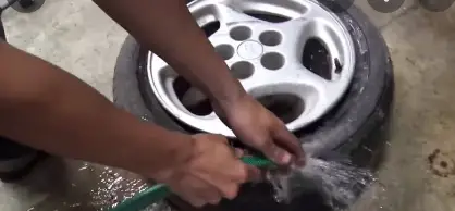 Will water in a tire evaporate