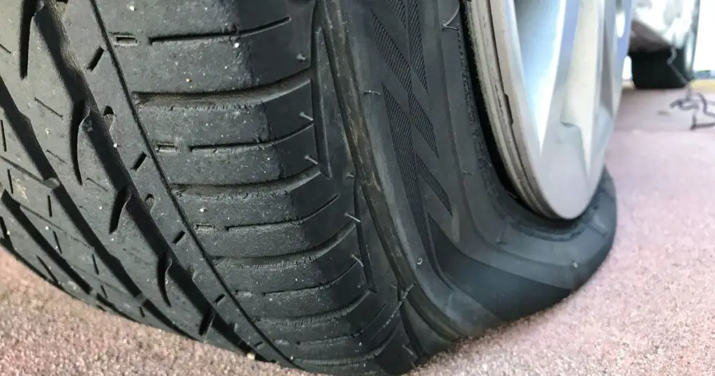 spare flat tire