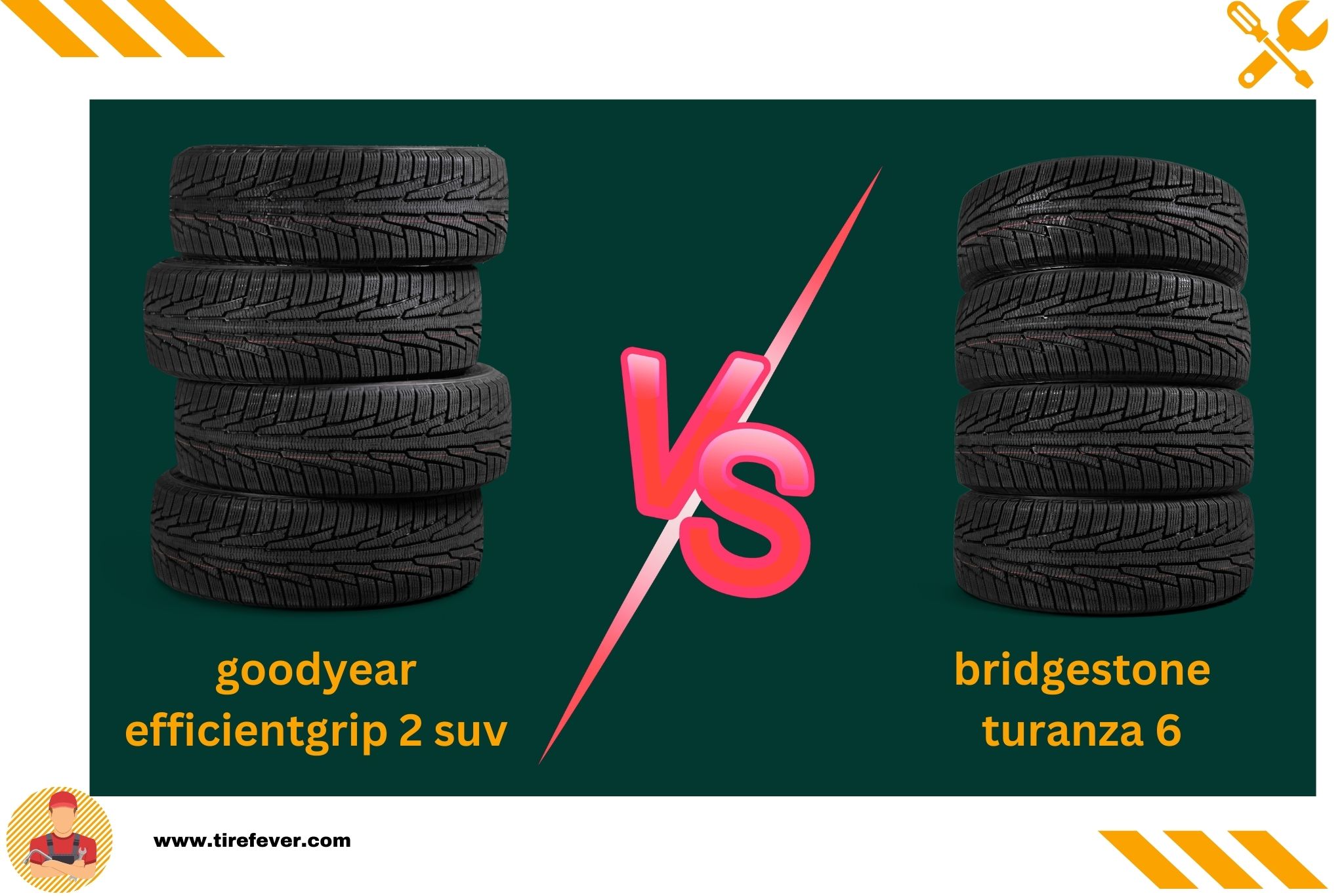 goodyear efficientgrip 2 suv vs bridgestone turanza 6