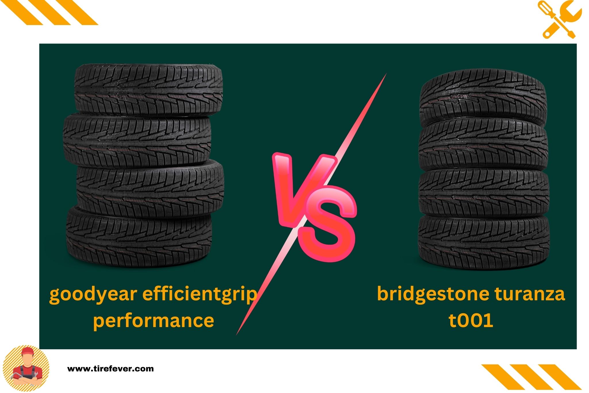 goodyear efficientgrip performance vs bridgestone turanza t001