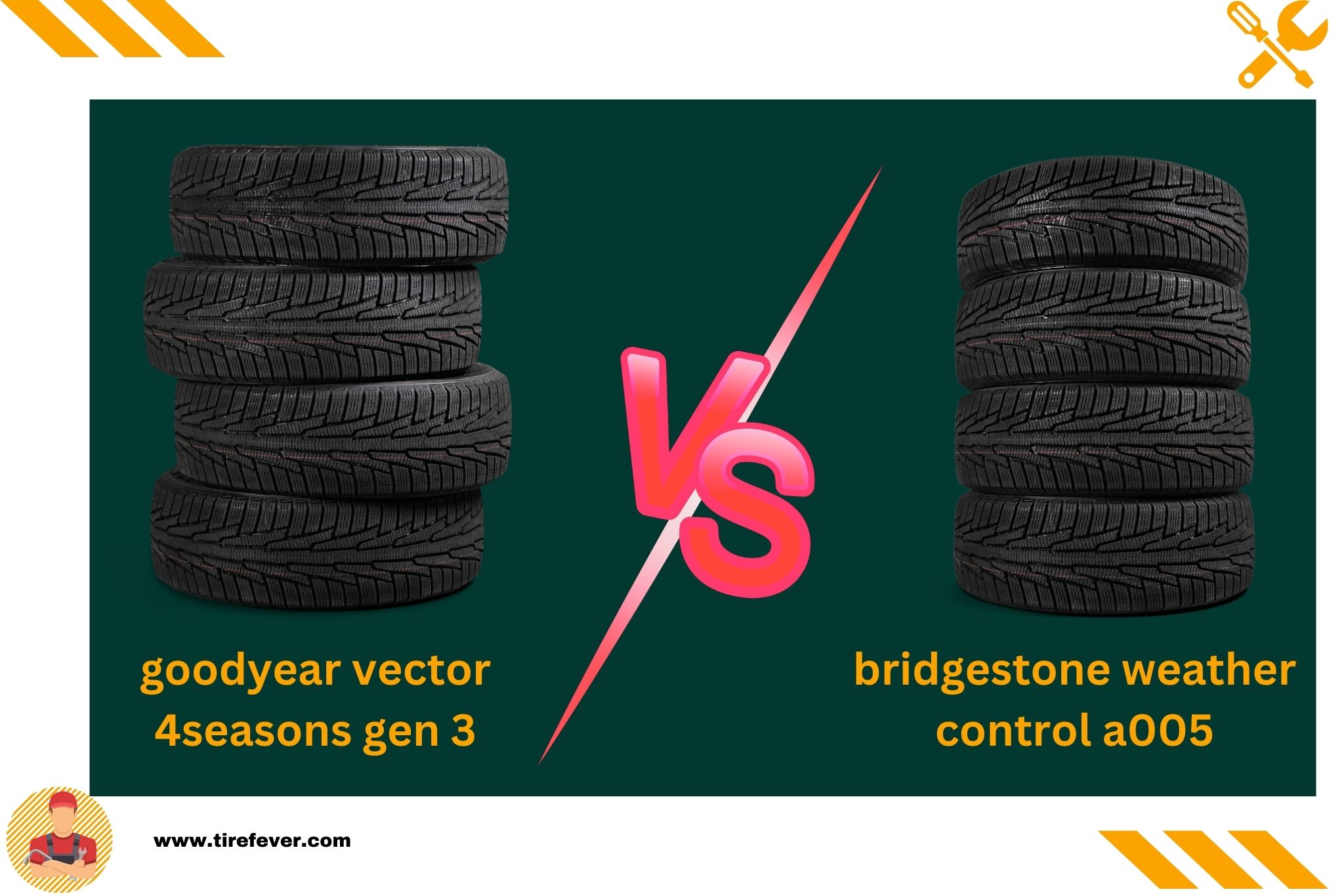 goodyear vector 4seasons gen 3 vs bridgestone weather control a005