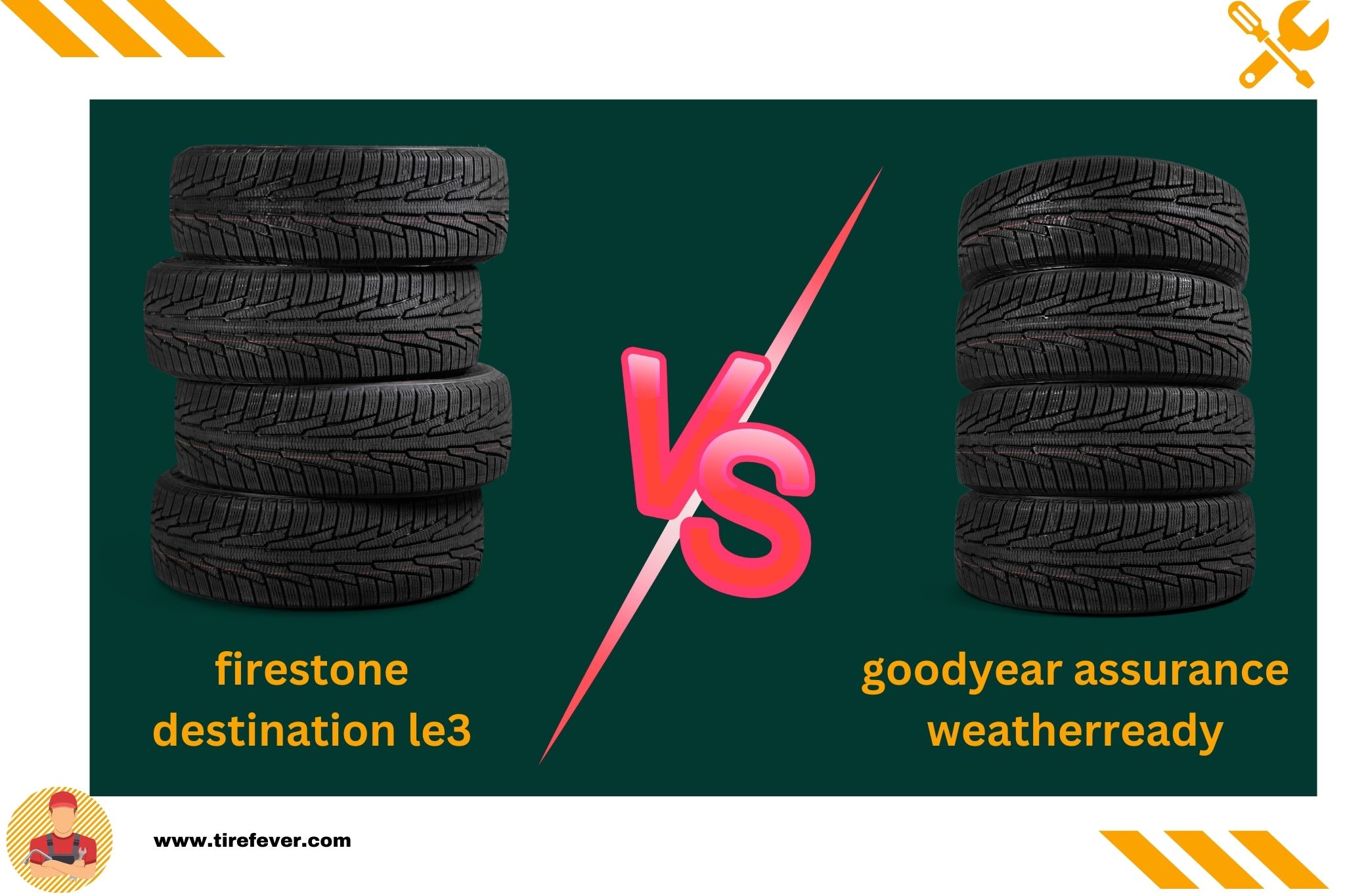 firestone destination le3 vs goodyear assurance weatherready