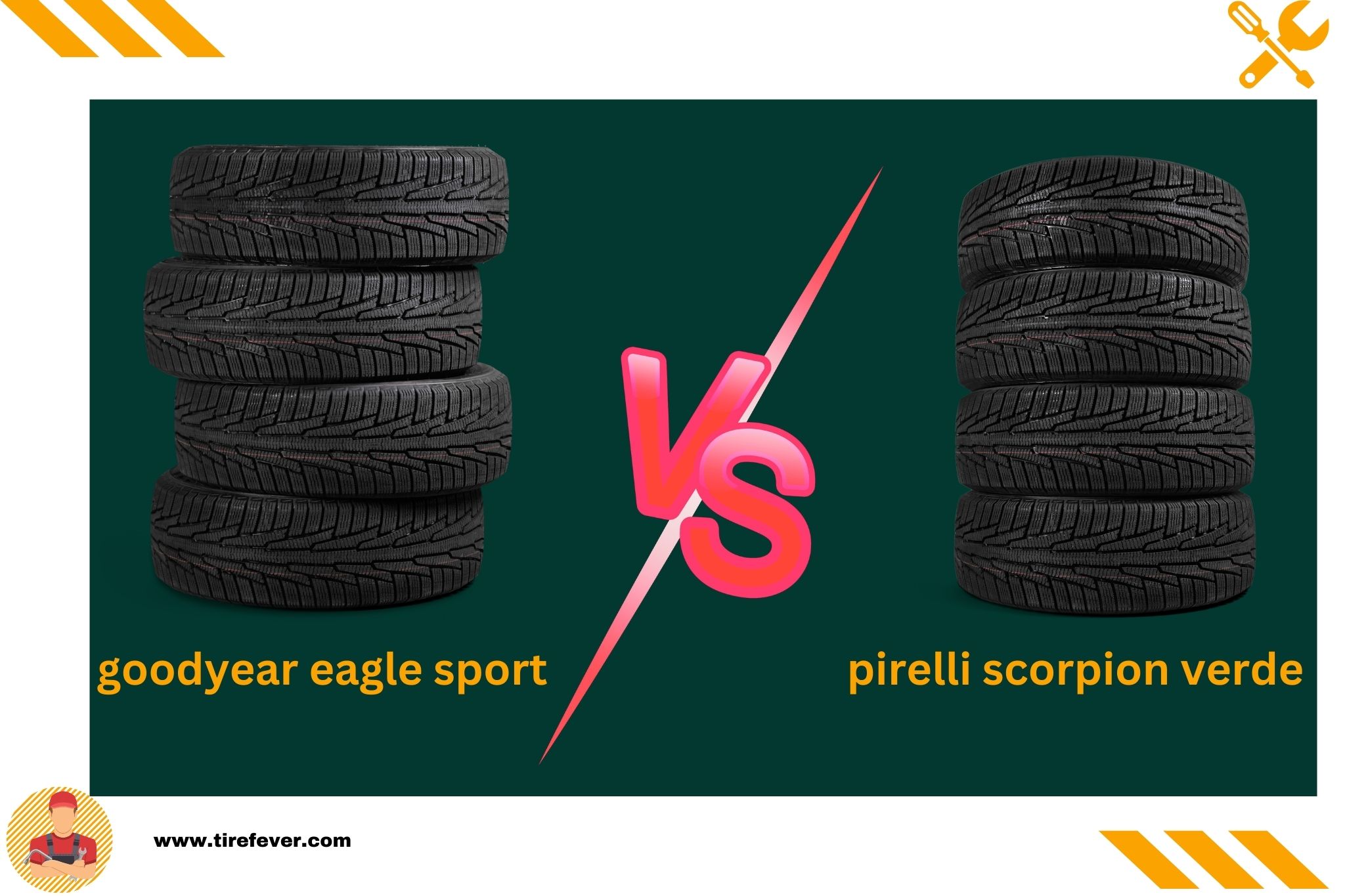 goodyear eagle sport vs pirelli scorpion verde