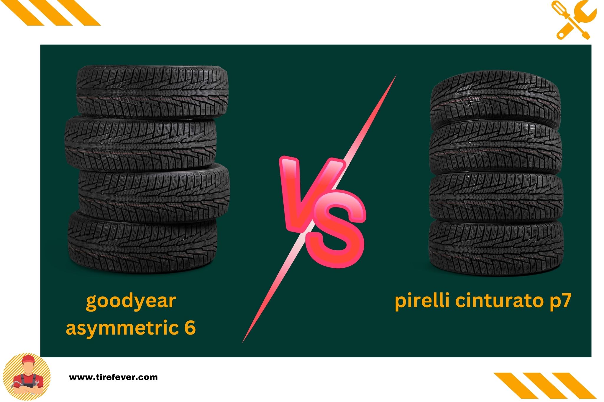 goodyear asymmetric 6 vs pirelli cinturato p7