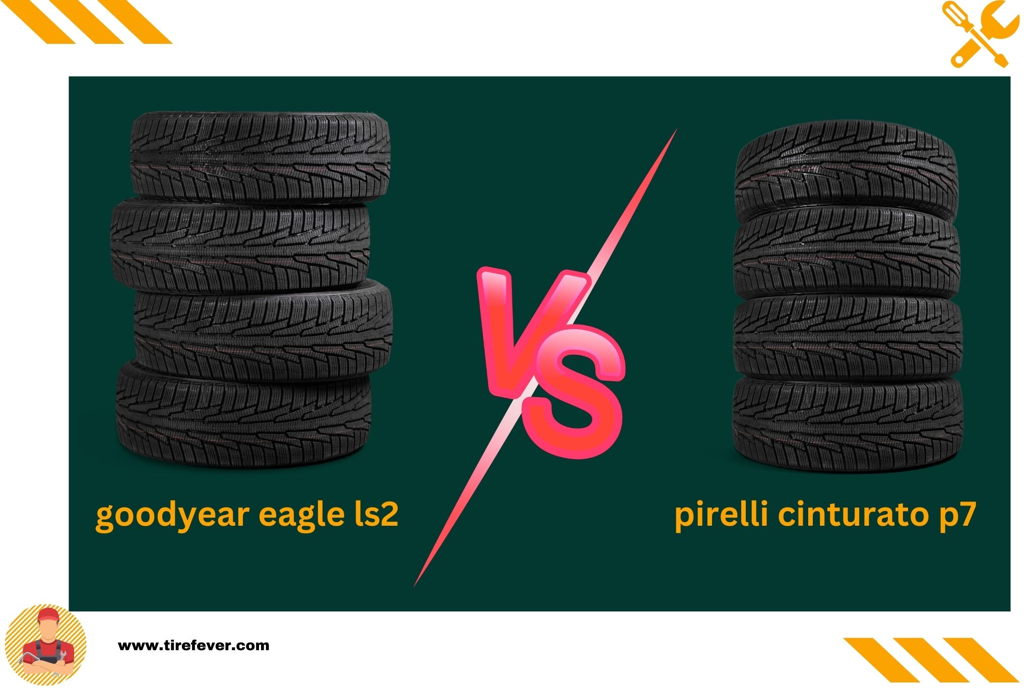 goodyear eagle ls2 vs pirelli cinturato p7