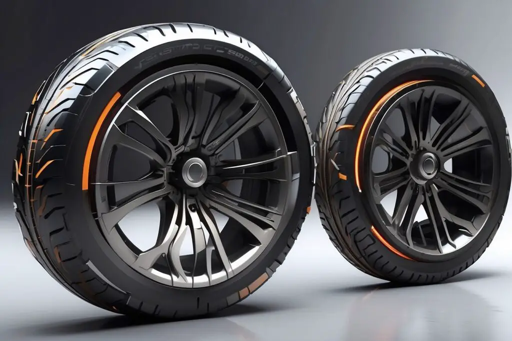 Leonardo Diffusion XL futuristic car tires 3