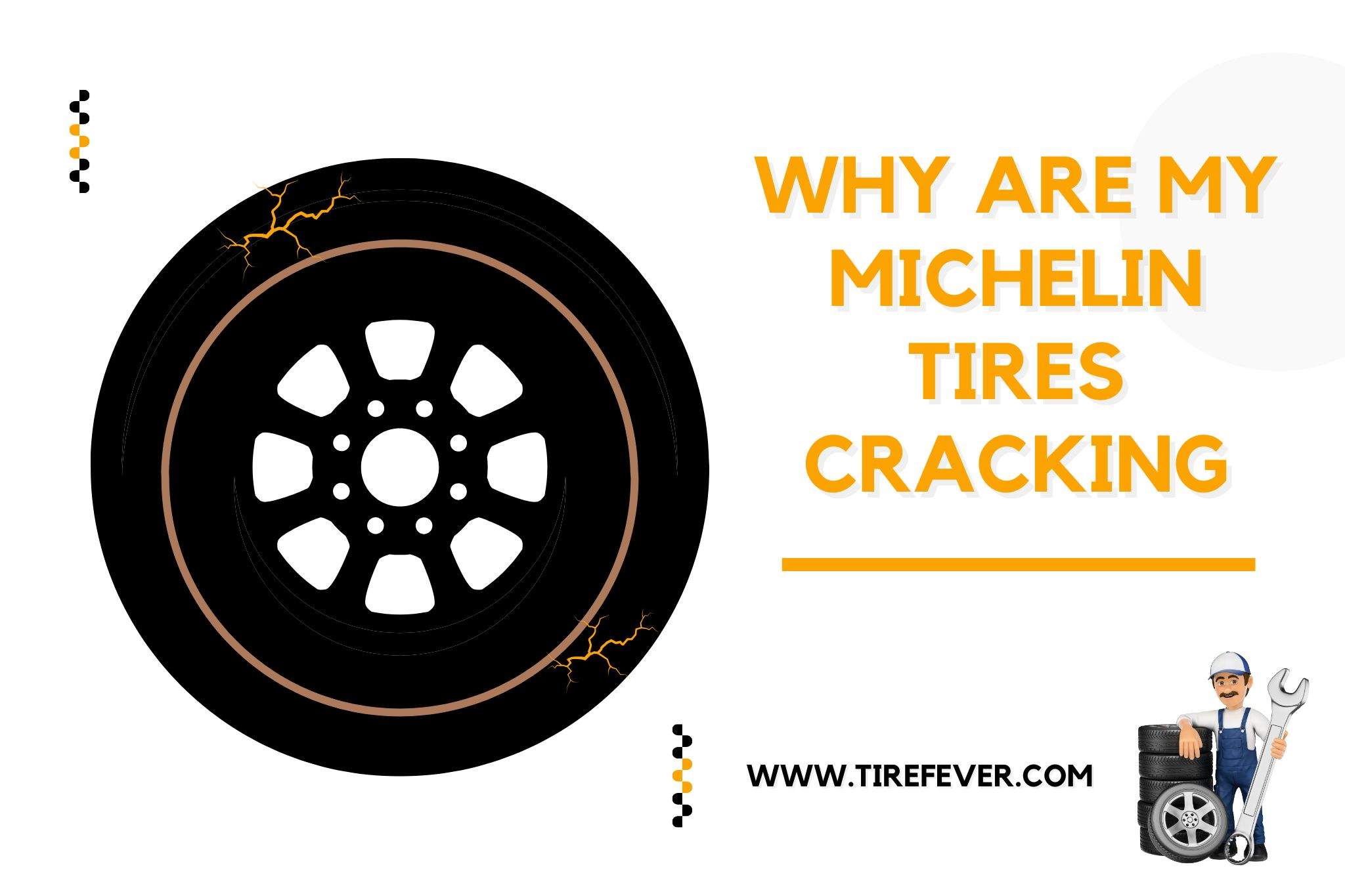 why are my Michelin tires cracking